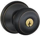 Schlage F51AGEO716 Georgian Entry Latch, Aged Bronze