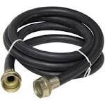 PlumbPak PP850-2 Black Rubber Washer Hose, 3/4&quot;X6FT