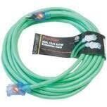 Green Pro-Style Extension Cord, 12/3X25Ft