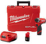 Milwaukee M12 Fuel 1/4&quot; Hex Impact Driver Kit