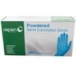 Aspen Small Powdered Nitrile Gloves, 100-Ct.
