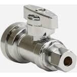 QuickFitting Straight Stop Valve 1/2”PF X 1/4”Comp.