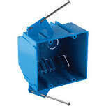 Carlon B232A PVC 2-Gang Electrical Box, Nail Mounting