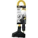 PowerZone ORAD50802 Yellow Triple Tap Extension Cord, 12/3X2Ft