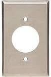 Eaton 93111-BOX SS Receptacle Cover, 1G 1.59IN. Hole