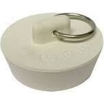 PlumbPak PP820-39 White Rubber Drain Stopper, 1-3/8&quot;1-1/2&quot;