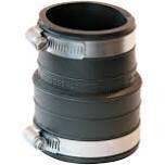 Fernco Coupler, 2&quot; Plastic Socket X 2&quot; Plastic Pipe