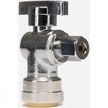 QuickFitting Angle Stop Valve 1/2”PF X 1/4”Comp.