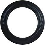 Imperial BM0095 Black Stove Pipe Collar, 7&quot;
