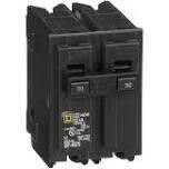 Square D Homeline Circuit Breaker, 30A 2-Pole