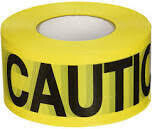 CH Hanson 16000 Yellow Caution Tape, 3&quot;X1000Ft