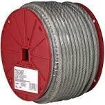 Campbell 7000397 Vinyl Coated Cable, 3/32&quot;,  184Lb WLL