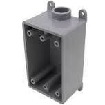 Carlon E980DFN Gray Exterior PVC 1-Gang Box, 1/2&quot;