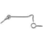 National Hardware N122-358 Gate Hook &amp; Eyes, 6&quot; Znc Pltd