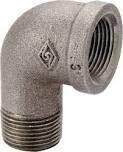 ProSource 6-3/4B Black Steel Street Ell, 3/4&quot;