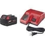 Milwaukee M18 5.0 Battery &amp; Charger Starter Kit