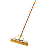 Quickie 00857SUS Yellow Indoor/Outdoor Push Broom, 24&quot;