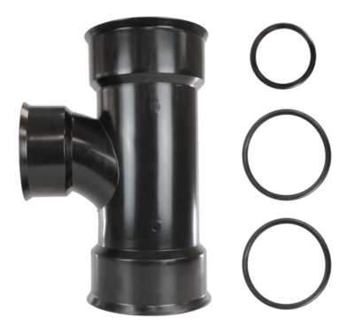 Dual Wall Reducing Tee, 8&quot;X6&quot;