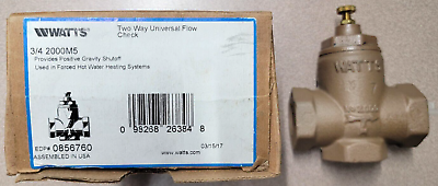 2-Way Flow Check/ Anti-Siphon Valve