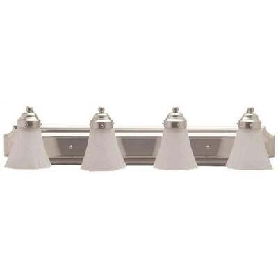 Boston Harbor RF-V-042-BN 4Lt, 24&quot;, Satin Nickel Vanity Light Fixture