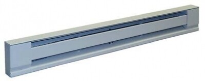 TPI Electric Ivory Baseboard Heater, 500W, 208V, 28&quot; Long