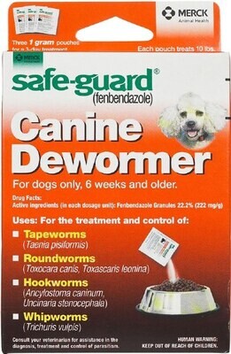 Merck 001-034906 SafeGuard Small Dog Wormer