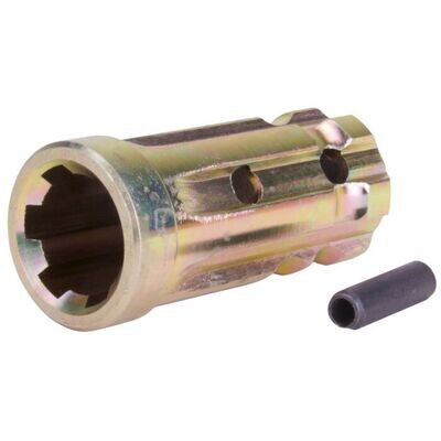 Pto Increaser Coupling, 1-1/8&quot;-6Spl X 1-3/8&quot;-6Spl