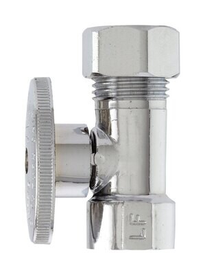 PlumbPak PP53-1PCLF Straight Valve, 1/2FIPX1/2C