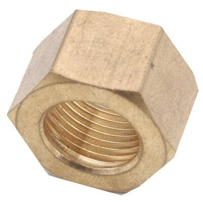Anderson Metals 750061-14 Brass Compression Nut, 7/8&quot;