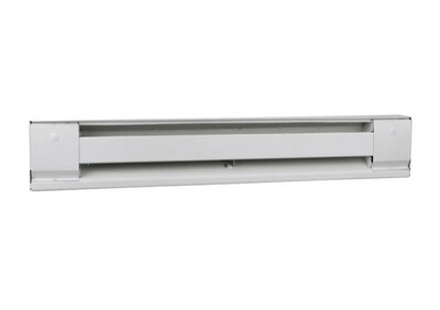 TPI Electric Ivory Baseboard Heater, 375W, 208V, 24&quot; Long