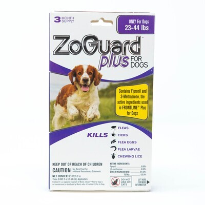 ZoGuard Plus for 23-44Lb Dogs, 3-Mo. Supply