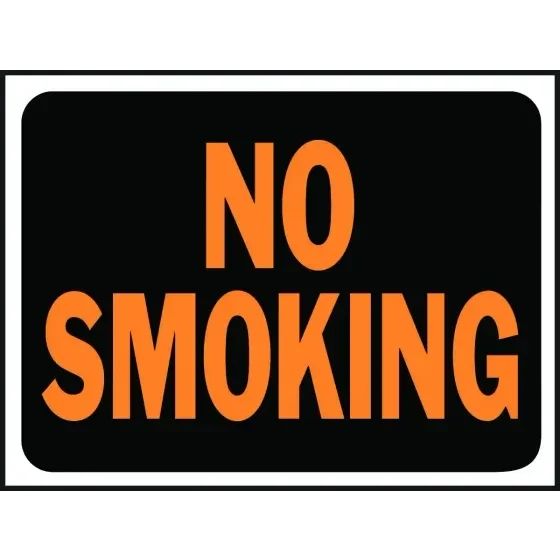 HY-KO 3013 Plastic Hyglo &quot;No Smoking&quot; Sign