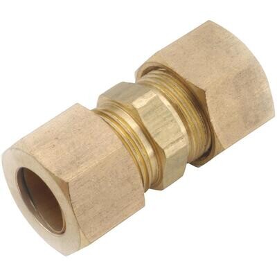 Anderson Metals 750062-03 Brass Compression Union, 3/16&quot;