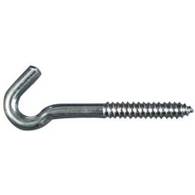 National N220-830 HD Screw Hook, 3/8&quot;X4-1/2&quot; Zinc, 290Lb WLL