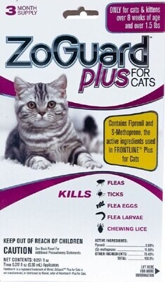 Zogard Plus for Cats, 1-Mo. Supply