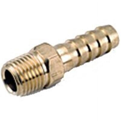 Brass Male Adaptor, 5/8&quot;BarbX1/2&quot;MP
