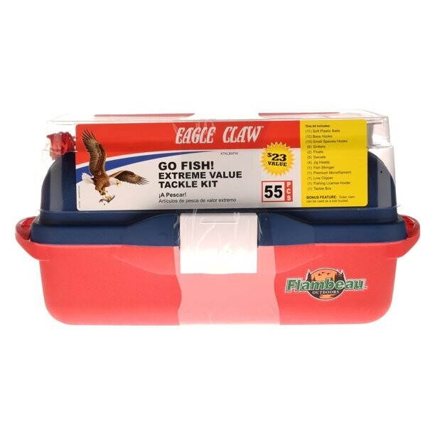 Eagle Claw KTKLBXFW-D  Freshwater Fishing Tackle Kit