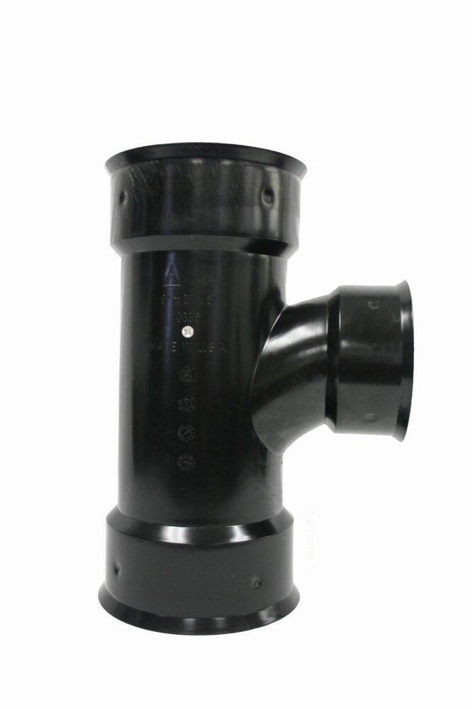 ADS Dual Wall Reducing Tee, 8&quot;X4&quot;