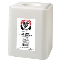 Champion&#39;s Choice 100012578 Plain White Salt Block, 50lb