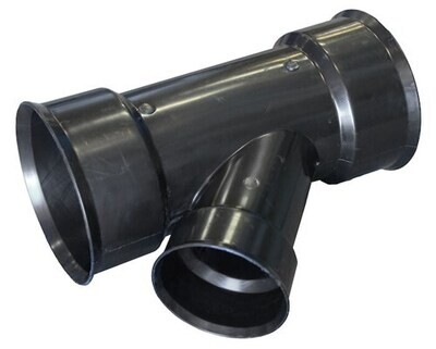 Dual Wall Soil Tight Reducing Wye, 8&quot;X6&quot;