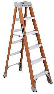 Fiberglass Stepladder, 6Ft Type1A(300lb)