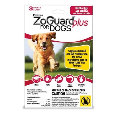 ZoGuard Plus for 45-88Lb Dogs, 3-Mo. Supply