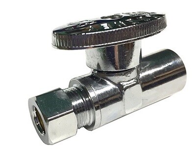 PlumbPak PP62PCLF Straight Valve 1/2-Copper Sweat X 3/8&quot; C
