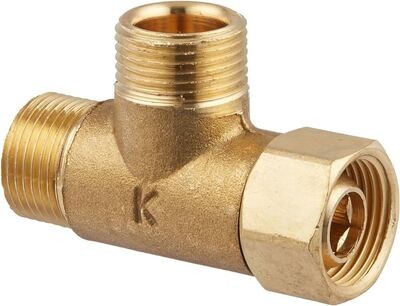 PlumbPak PP2038LF Brass Supply Tee, 3/8FPTx3/8Cx3/8C