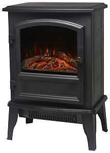PowerZone FP202-SPA Electric Fireplace Heater, 750/1500W, 14-5/8&quot;W X 9-7/8&quot;D X 21-3/4&quot;H