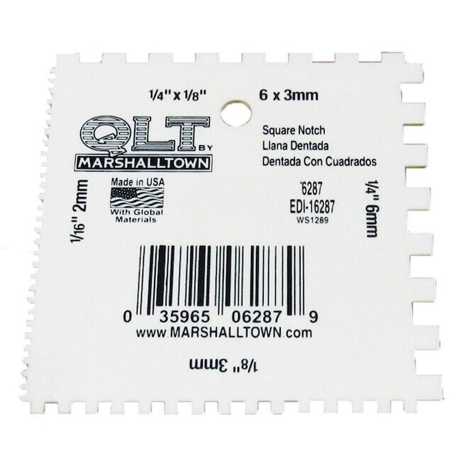 Marshalltown 6287 Notched Adhesive Spreader
