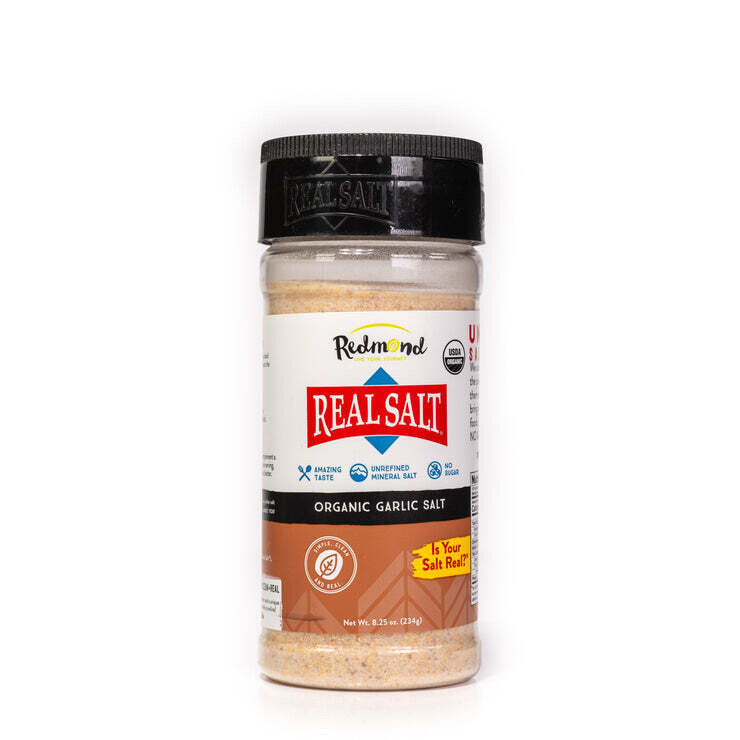 Redmond Real Salt Organic Garlic Salt Shaker, 8.25Oz