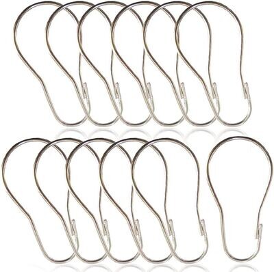 PlumbPak PP825-25 Shower Curtain Pin, 12Pk