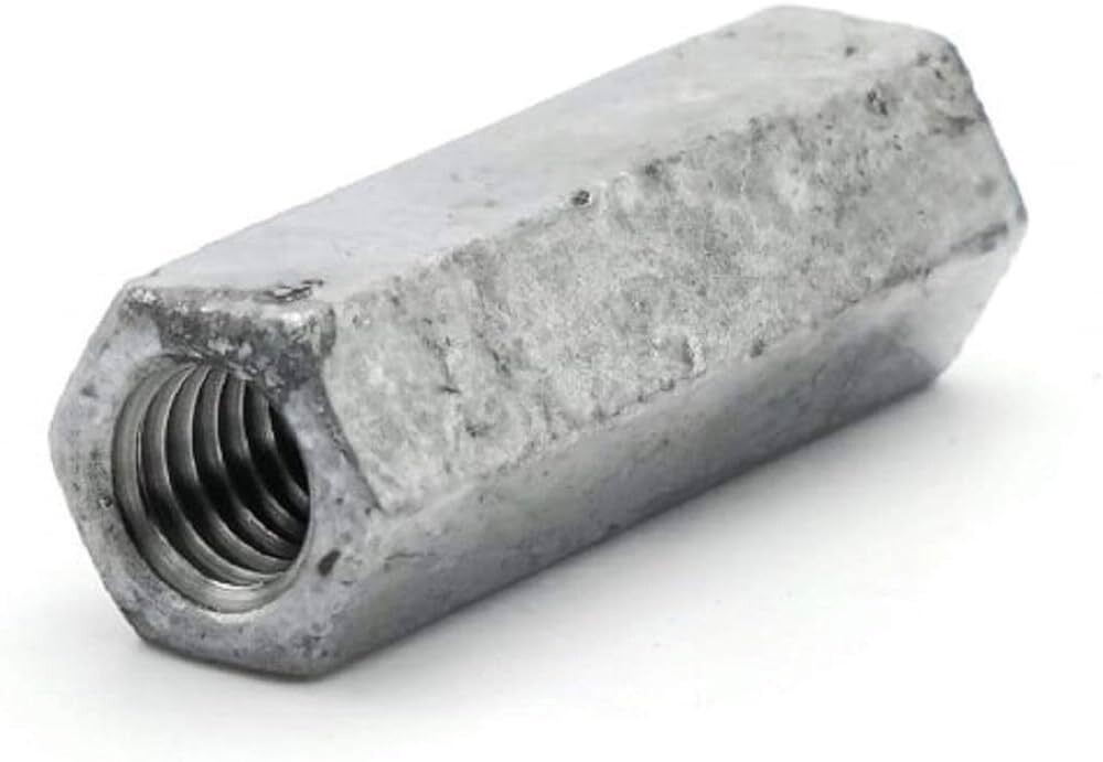 Galv. Rod Coupling Nut, 7/16&quot;X1/2&quot;