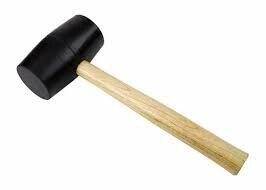 Vulcan JLO-034 Rubber Mallet w/Wooden Handle, 32oz